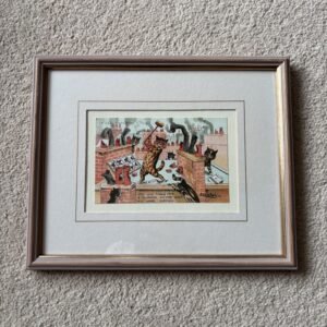 Louis Wain A Cats Matrimony Framed Postcard A