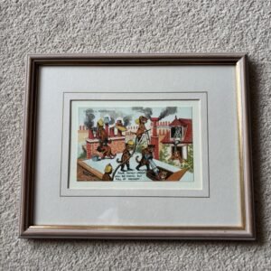Louis Wain A Cats Matrimony Framed Postcard B