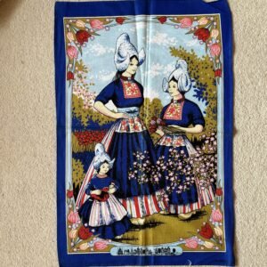 Vintage Tea Towel Dutch Scene