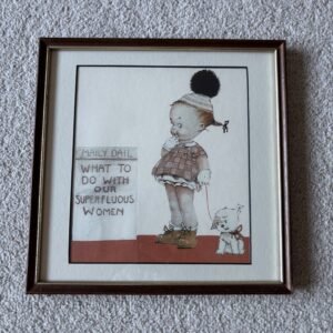Mabel Lucie Attwell - What To Do With Our Superfluous Women Framed Print