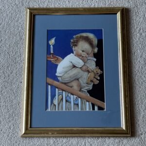 Mabel Lucie Attwell - Going Upstairs To Bed Framed Print