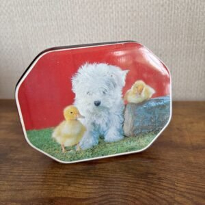 Vintage Tin - Lovell's Fine Confectionery Westie Pup & Ducklings