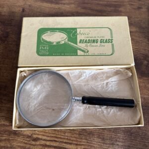 Enbeeco Chromium Plated Reading Glass ( Magnifying ) Bi Convex Lens