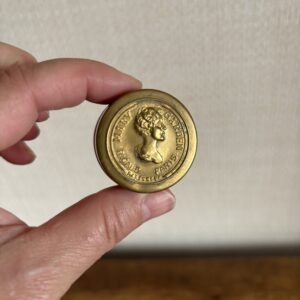Antique Mary Garden Rigaud Paris Parfumeur Brass Compact