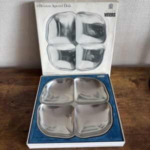 Mid Century Viners Royal Swedish Collection 4 Division Aperitif Dish