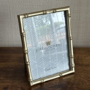 Gold Tone Bamboo Effect Photo Frame