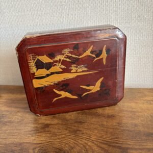 Vintage Red Lacquered Box