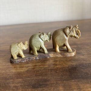 Small Soapstone Elephants - B
