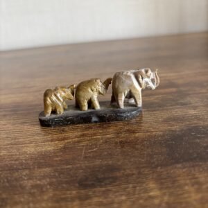 Small Soapstone Elephants - A