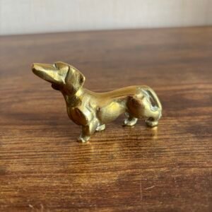 Vintage Brass Dachshund