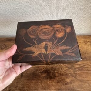 Art Nouveau Wooden Card Box