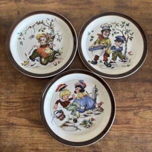 Vintage Barratts Nursery Rhyme Children's Plates