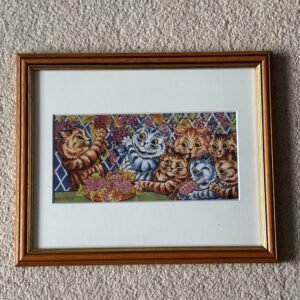 Louis Wain Cats Framed Print- In The Vineyard