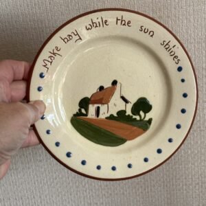 Torquay Ware (Motto Ware) Round Plate