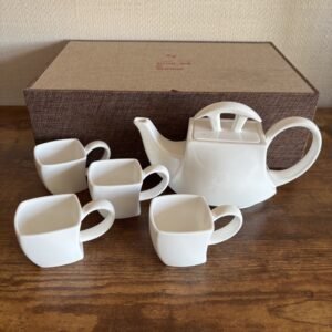 Vintage Japanese White China Tea Set