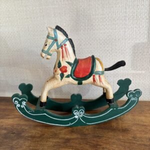 Vintage Wooden Rocking Horse Decoration