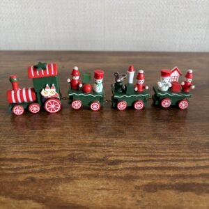 Little Wooden Christmas Train