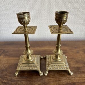 Pair of Vintage Brass Candlesticks