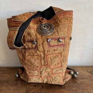 Large Embroidered Boho Bag With Bells
